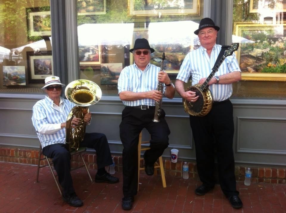 Jazz musicians performing at formal event