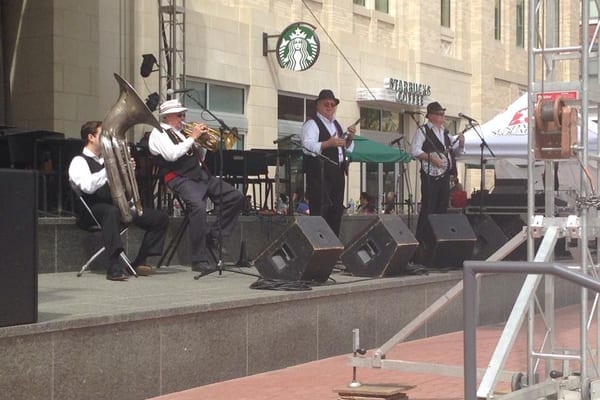 Jazz band on stage at a corporate gala event